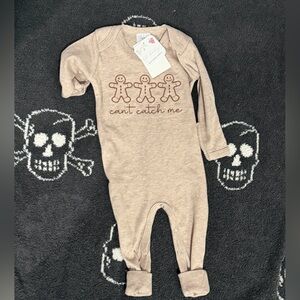 Gingerbread Print Kids One Piece